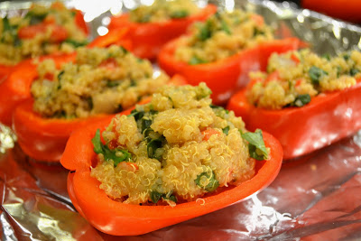 Quinoa-Stuffed Bell Peppers | www.thefreshfind.com